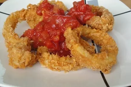 Кальмары жареные с перцем и чесноком: шаг 9
