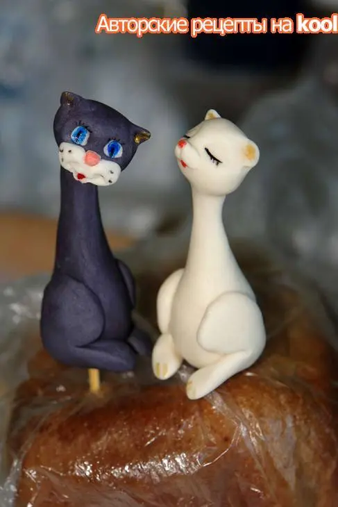 Торт "любимой кошечке" + фото торта "лесовик": шаг 6