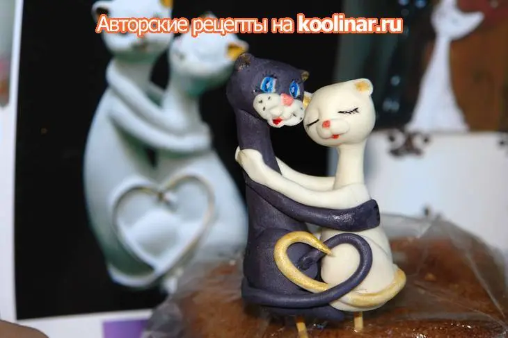 Торт "любимой кошечке" + фото торта "лесовик": шаг 7