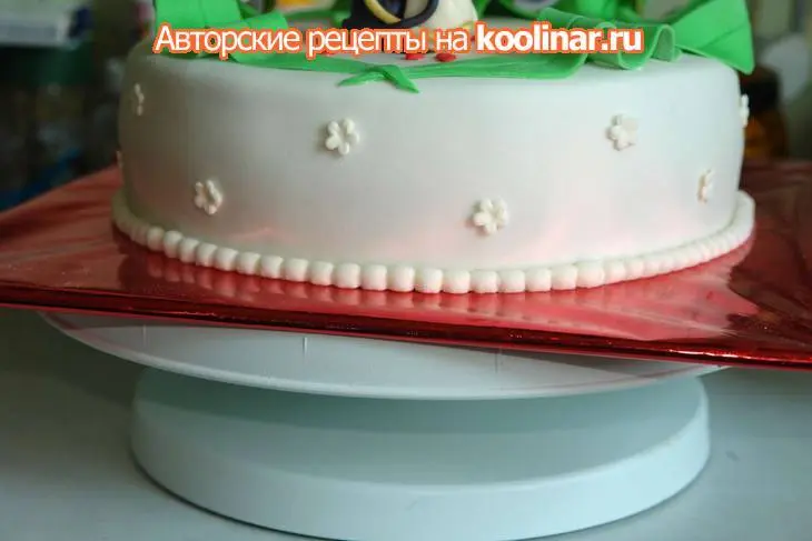 Торт "любимой кошечке" + фото торта "лесовик": шаг 12