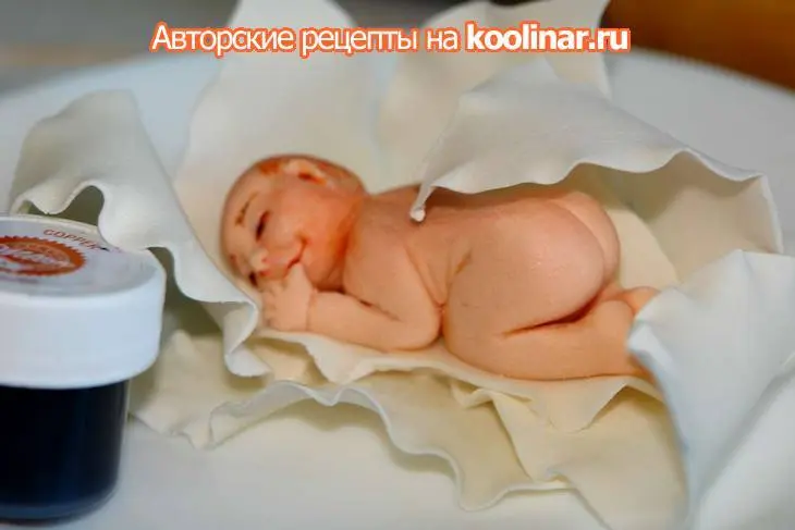 Торт "таинство крещения": шаг 3