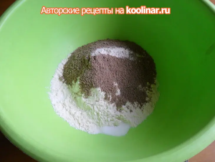 Лепёшки с льняной мукой: шаг 1