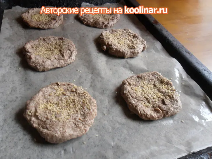 Лепёшки с льняной мукой: шаг 3