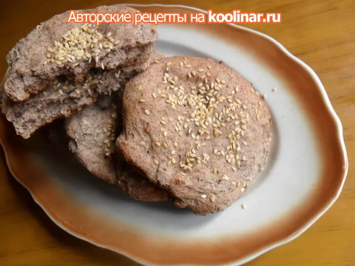 Лепёшки с льняной мукой: шаг 6