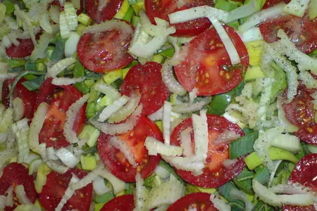 Запечённая кумжа на овощной "подушке": шаг 3