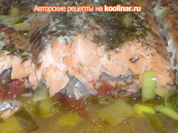Запечённая кумжа на овощной "подушке": шаг 7