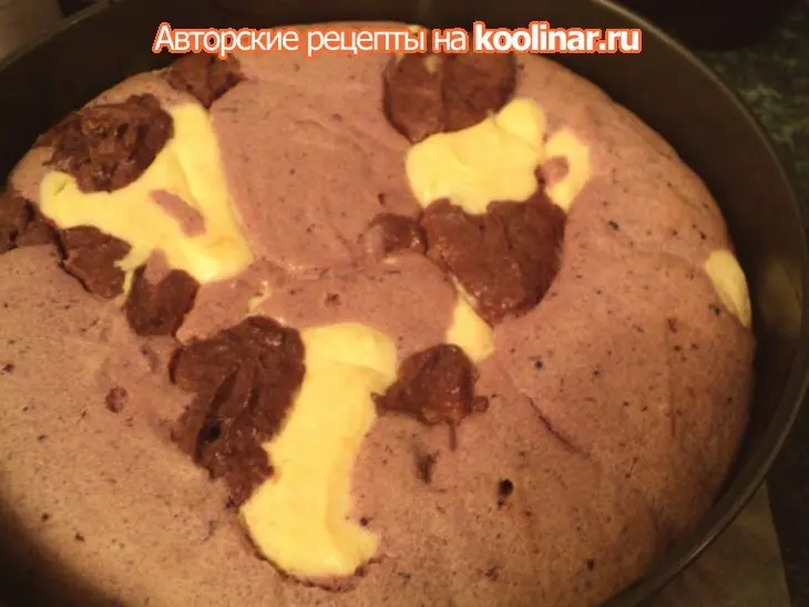 Творожная запеканка-торт  «три вкуса».: шаг 7