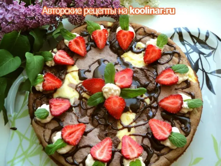 Творожная запеканка-торт  «три вкуса».: шаг 8