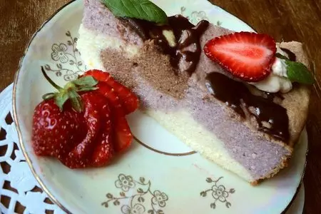 Творожная запеканка-торт  «три вкуса».: шаг 10