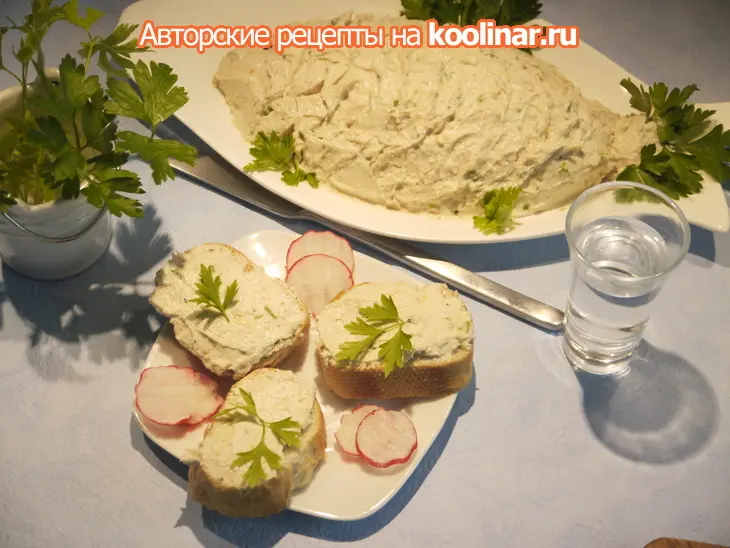 Селедочный паштет „киевский“: шаг 4