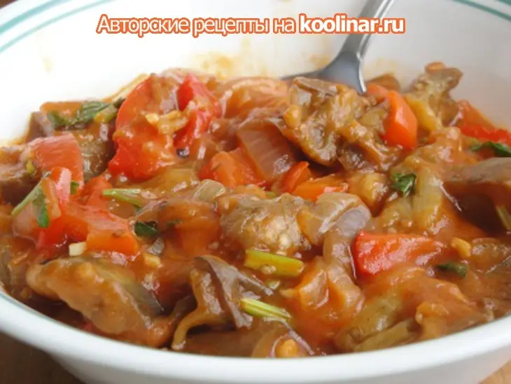 Баклажаны с перцем и чесноком: шаг 9