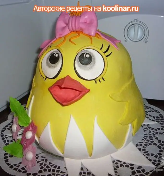 Торт цыплёнок: шаг 2
