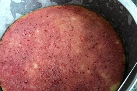 Торт «черносмородиновое наслаждение» (delice au cassis)  по рецепту от джеймса мартина.: шаг 10