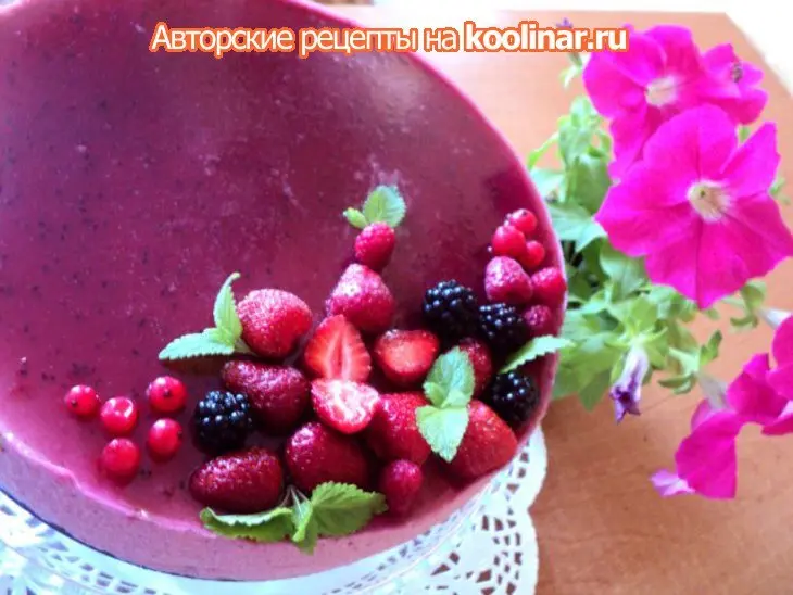 Торт «черносмородиновое наслаждение» (delice au cassis)  по рецепту от джеймса мартина.: шаг 14
