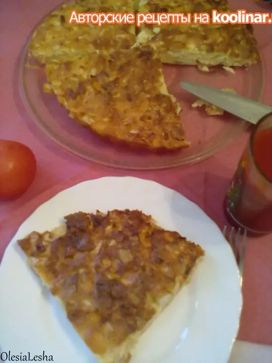 Мгновенный пирог с капустой...(быстро,просто и легко): шаг 10