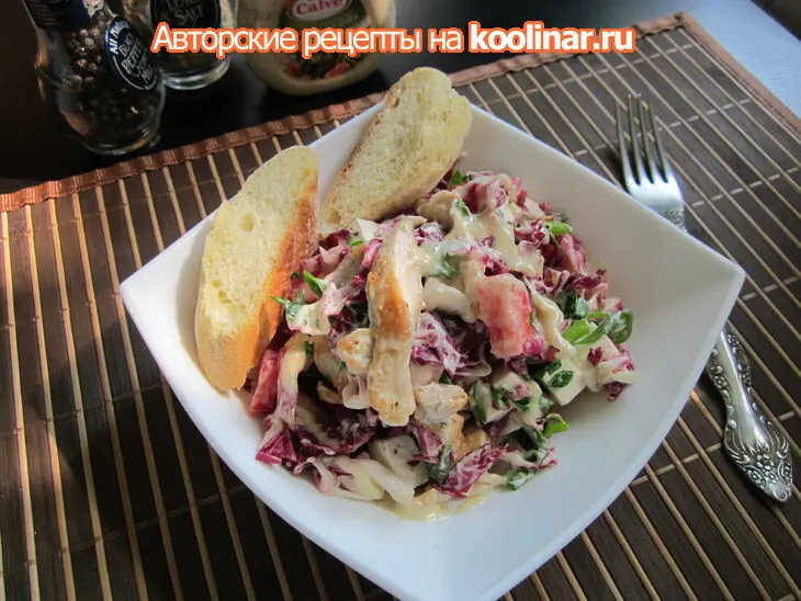 Салат с клубникой, сыром фета и грудкой индейки (курицы): шаг 6