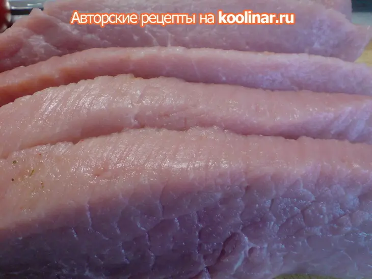 Свиные шницели в сырно-алкогольном "дурмане": шаг 1