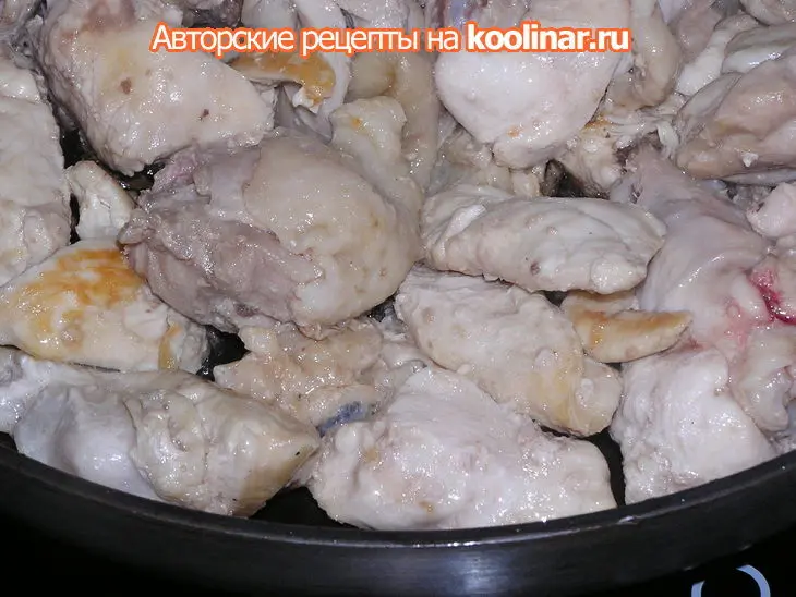Курица с фруктовой свитой.: шаг 1