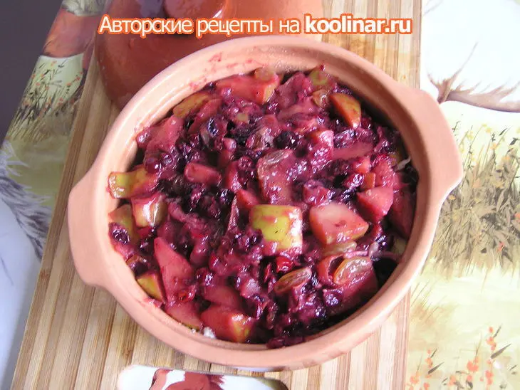Курица с фруктовой свитой.: шаг 4