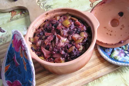 Курица с фруктовой свитой.: шаг 5