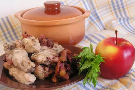 Курица с фруктовой свитой.: шаг 6