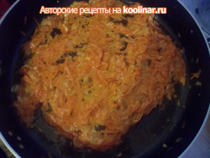 Lumaconi с фаршем, под шубкой: шаг 7