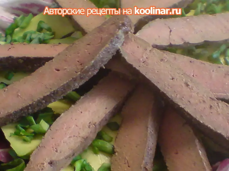 Салат из телячьей печени и авокадо: шаг 4