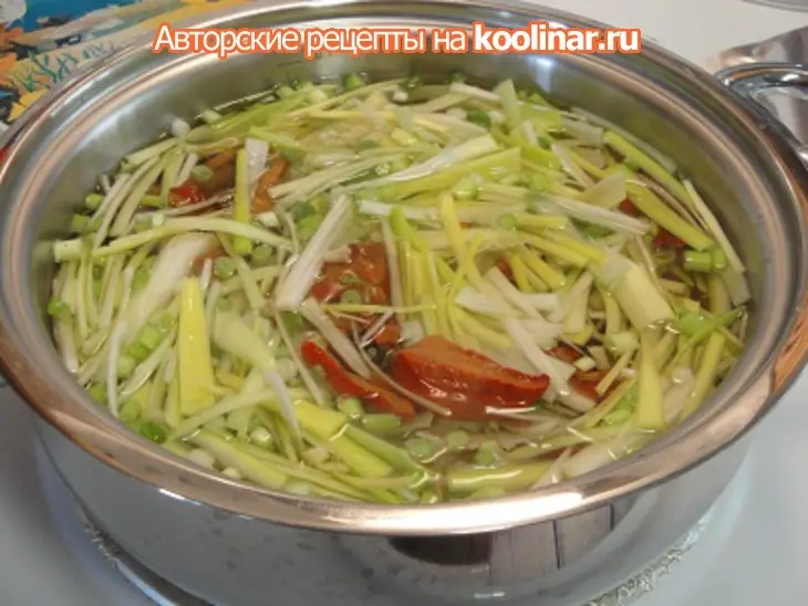 Суп с грибами и шариками из тунца: шаг 5