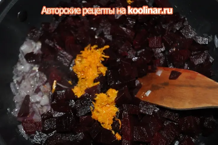 Суп-пюре из свеклы с апельсином и замороженным йогуртом: шаг 5