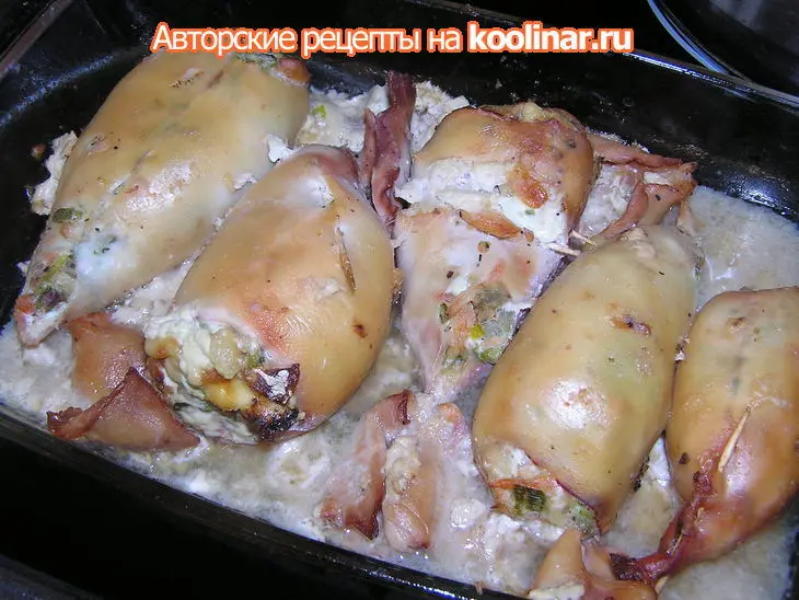 Кальмары фаршированные « мой ласковый и нежный зверь».: шаг 3
