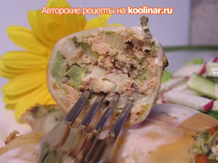 Кальмары фаршированные « мой ласковый и нежный зверь».: шаг 6