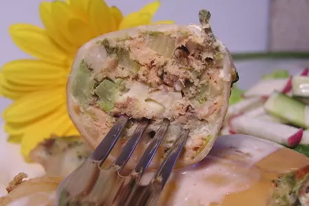 Кальмары фаршированные « мой ласковый и нежный зверь».: шаг 6