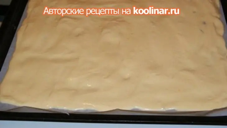 Бисквитный рулет "японский шелк": шаг 7