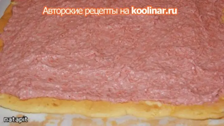 Бисквитный рулет "японский шелк": шаг 12
