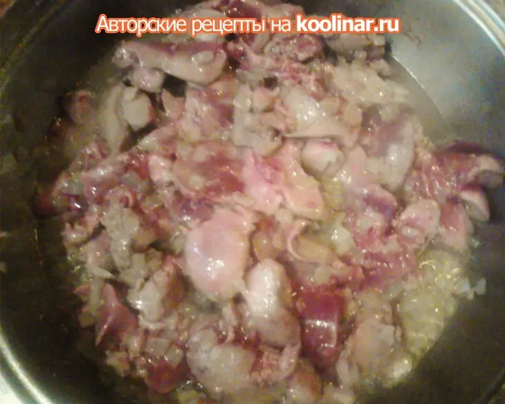 Слоёные конвертики с печенью: шаг 2