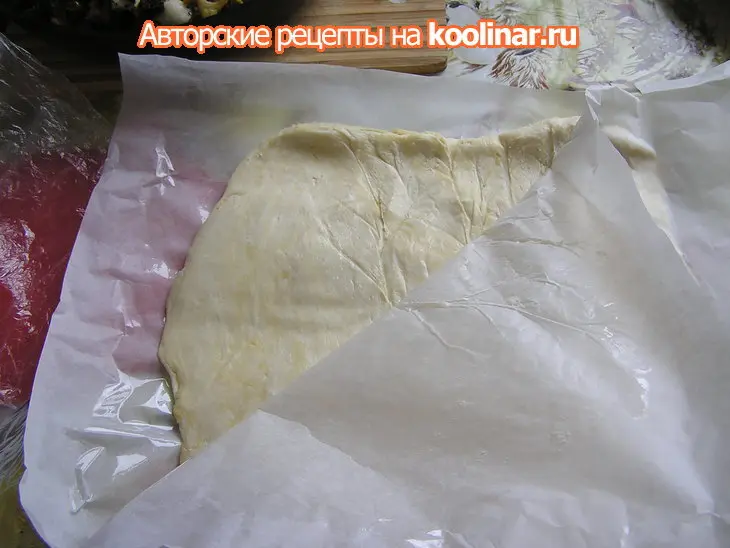 Киш- с овощами, грудинкой и копченой курицей.: шаг 4