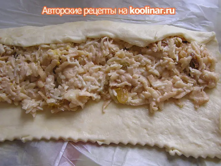 Песочные полоски с пикантной яблочной начинкой.: шаг 5