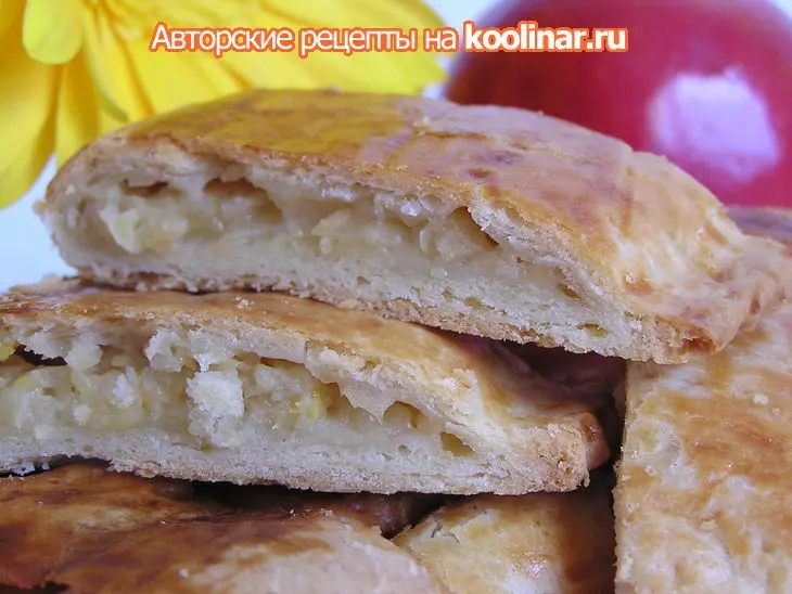 Песочные полоски с пикантной яблочной начинкой.: шаг 8