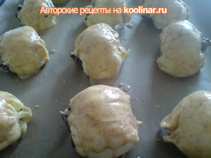 Пирожки "слоёные"  с маком!: шаг 6