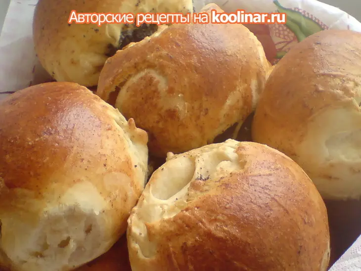 Пирожки "слоёные"  с маком!: шаг 8