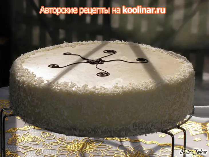 Торт "кокосовая роскошь": шаг 15