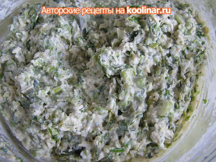 Оладьи зеленые с мясной подливкой «кикиморово счастье»: шаг 3
