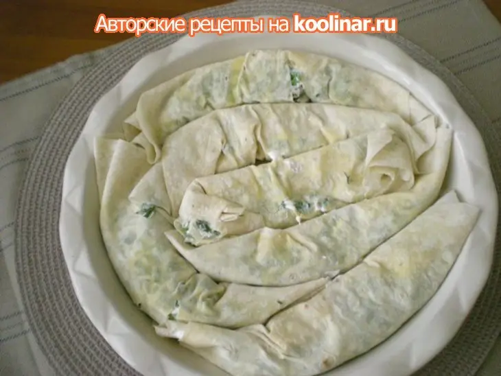 Ленивый бёрек с зеленью: шаг 3
