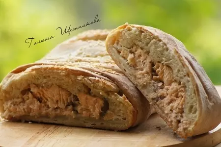 Пирог с форелью и зеленым сыром: шаг 2