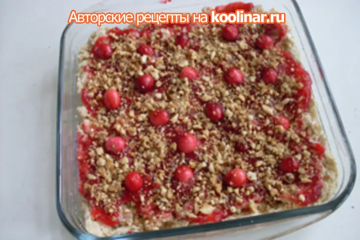 Пирог клюквенно-ореховый: шаг 5