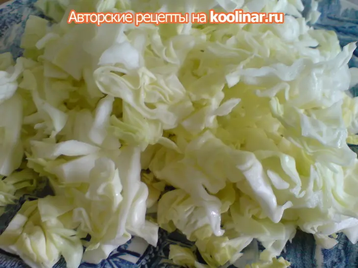 Оладьи из молодой капусты с сыром/из духовки: шаг 1