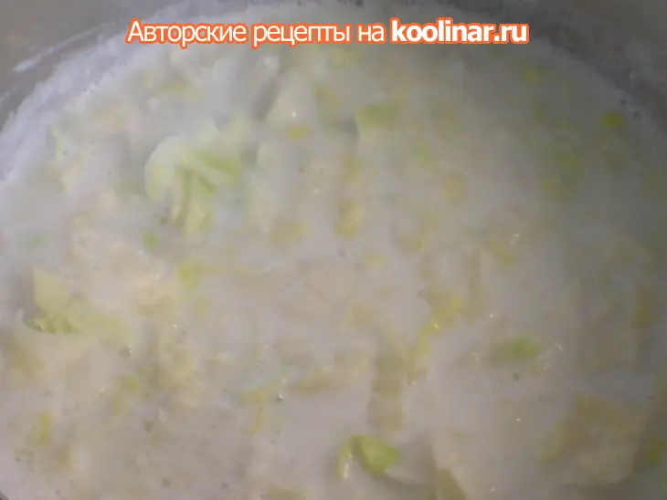Оладьи из молодой капусты с сыром/из духовки: шаг 2