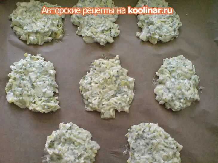 Оладьи из молодой капусты с сыром/из духовки: шаг 5