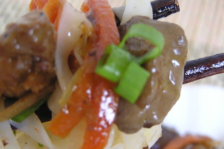 Лапша рисовая с грибами китайскими или свинина с шиитаке по-читински: шаг 6