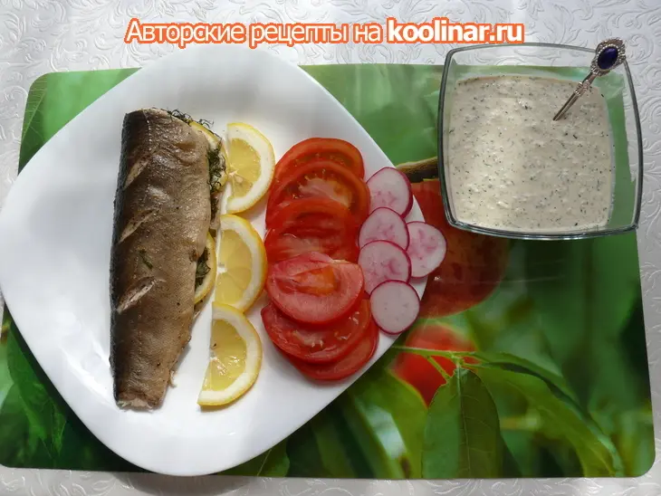 Рыбка запеченная в рукаве и сливочно-креветочный соус: шаг 5